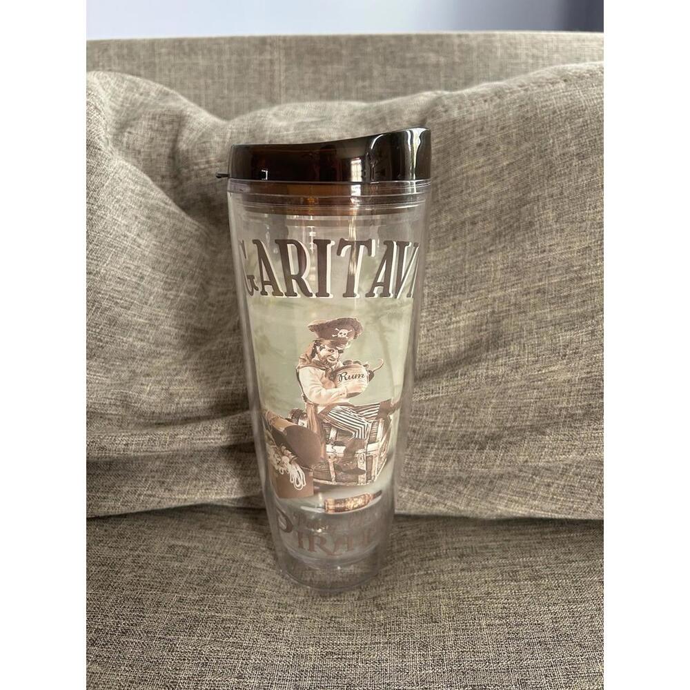 Margaritaville Party Like a Pirate 26 oz Tumbler Drink Through Lid Jimmy Buffet